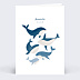 Faire-part Naissance Famille Baleine