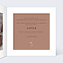 Faire-part Naissance Motif fleurs et teracotta