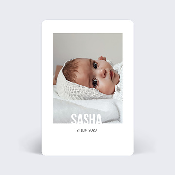 Faire-part de Naissance Virtuel Prénom Mignon