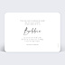Faire-part Naissance Tampon Calligraphie