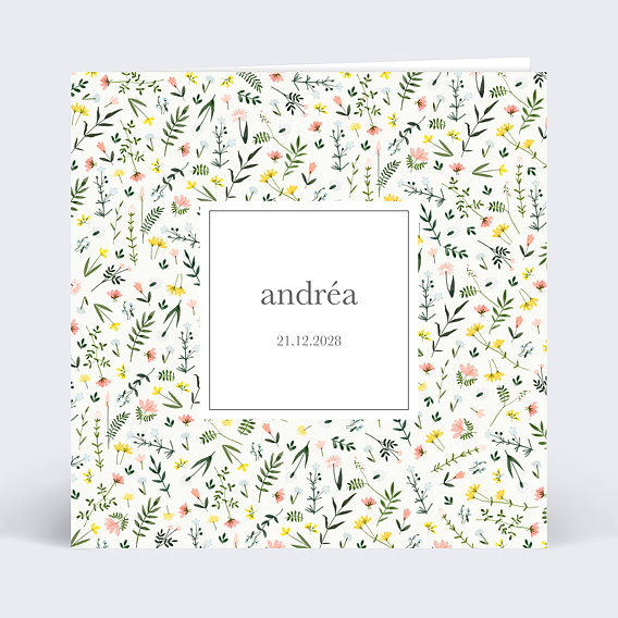 Faire part naissance Été Recto