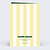 Faire-part Naissance Rayure jaune beurre