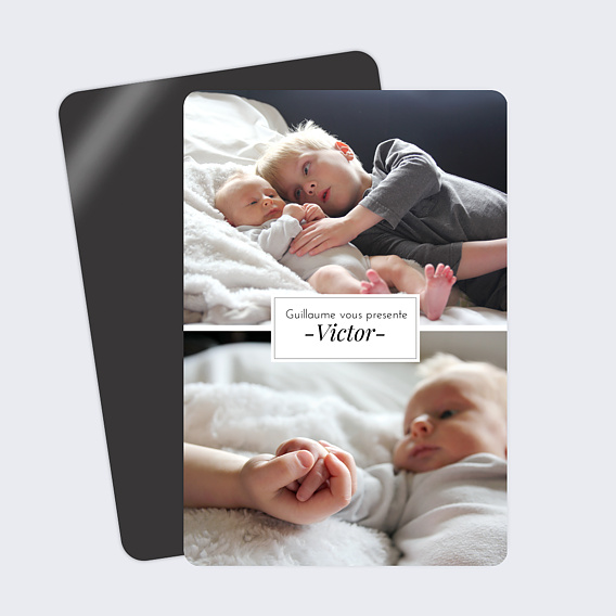 Faire part naissance Etiquette