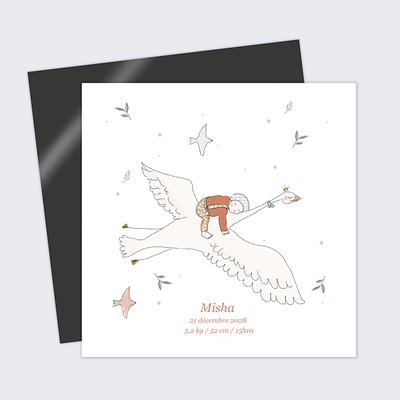 Faire part naissance Envolée Fantastique