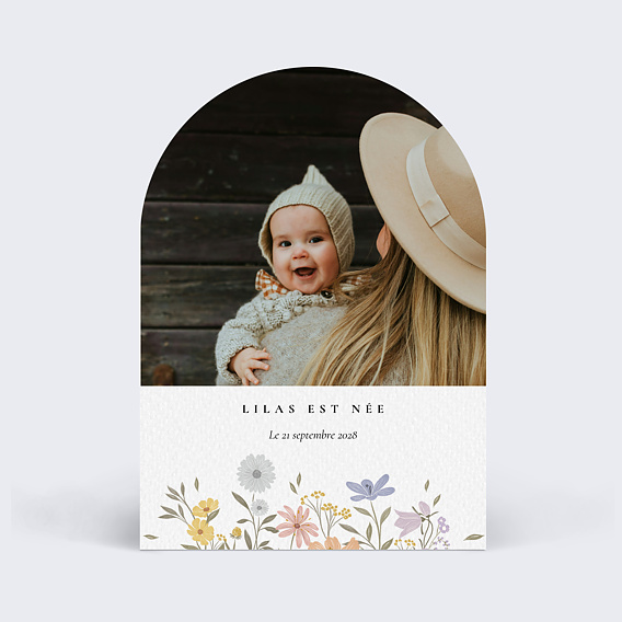 Faire part naissance Bucolique