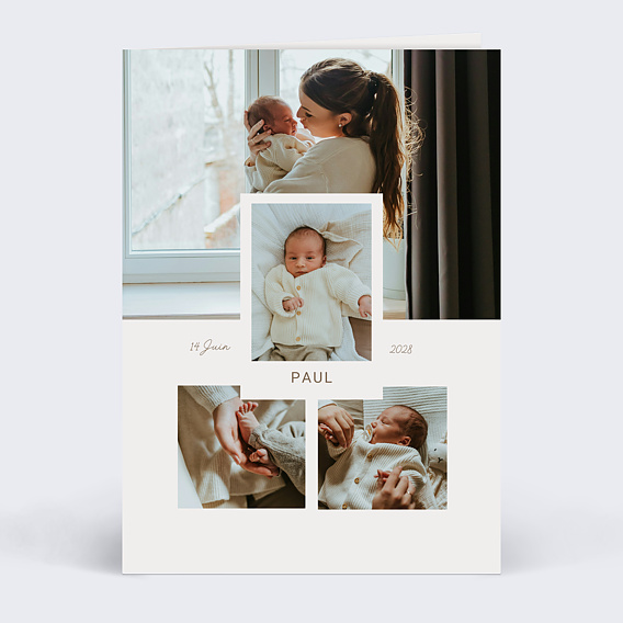 Faire part naissance Grande Photo