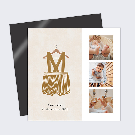 Faire part naissance Petits Vêtements Garçon