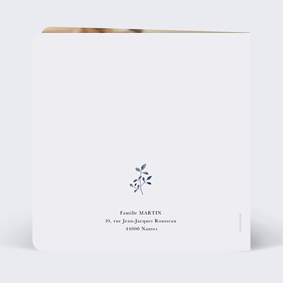 Faire-part Naissance Couronne Hiver