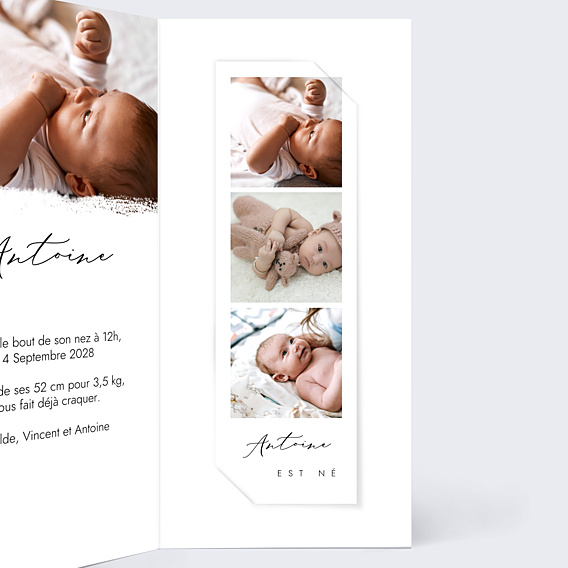 Faire-part Naissance Effet Photo