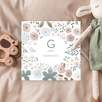 Faire-part de Naissance Virtuel Magnolia