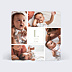 Faire-part Naissance Lettrine Multiphoto