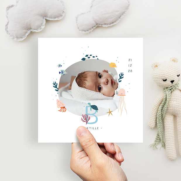 Faire-part Naissance Sous l'Océan