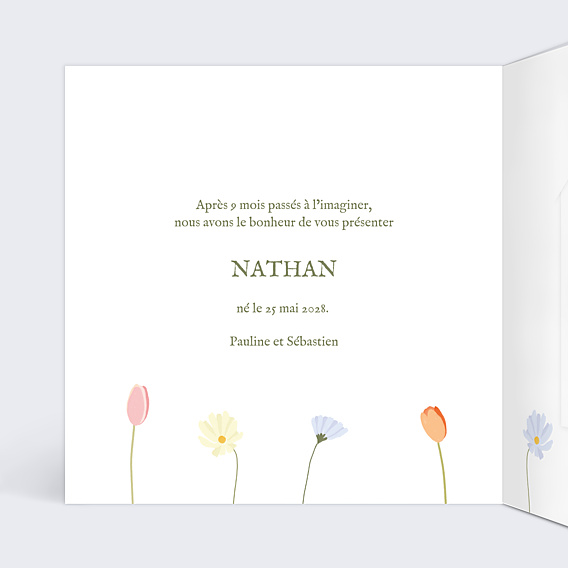 Faire-part Naissance Arrosoir Graines