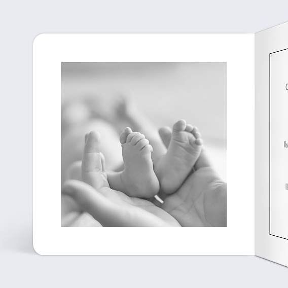 Faire-part Naissance Multi-photos Jumeaux