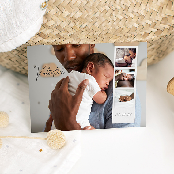 Faire part naissance Polaroid Naissance Après 1