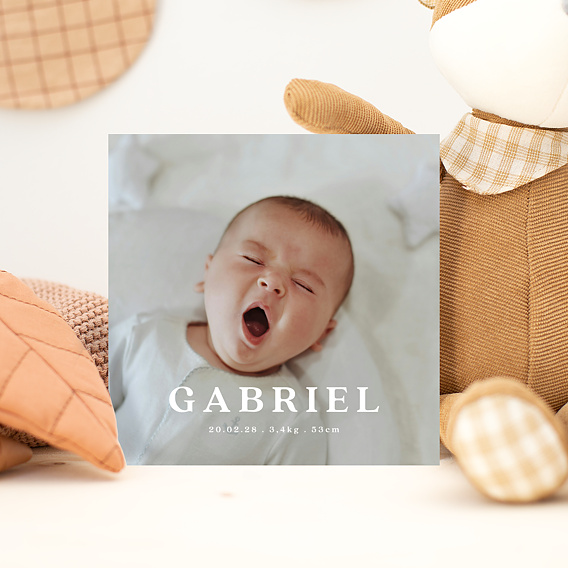 Faire-part Naissance Pleine Page