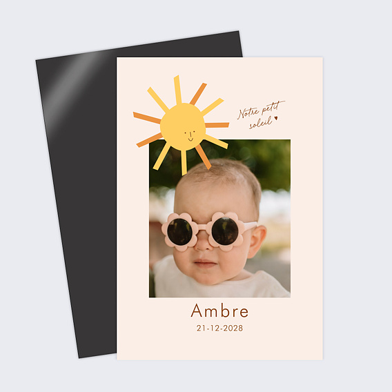 Faire part naissance Joli Soleil