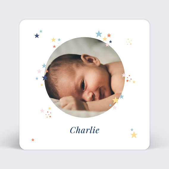 Faire part naissance Petites Etoiles