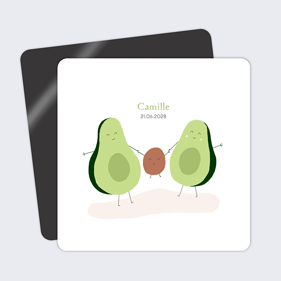 Faire part naissance Avocado Family