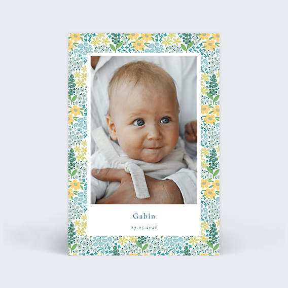 Faire-part Naissance Liberty Printemps