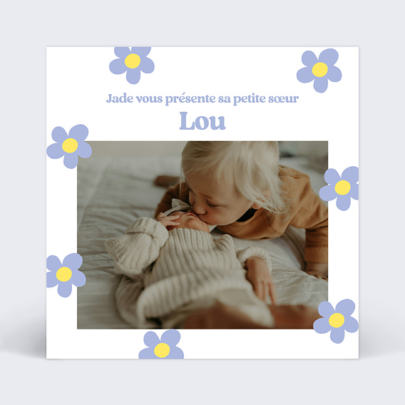 Faire-part Naissance Marguerite