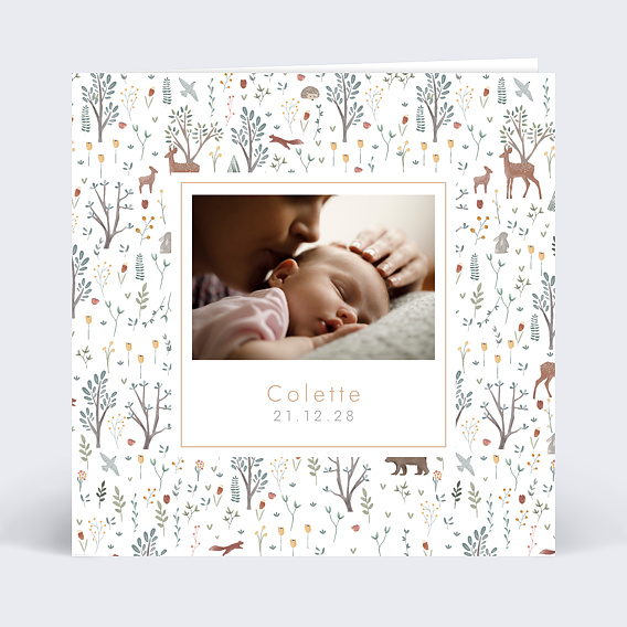 Faire-part Naissance Printemps Photo