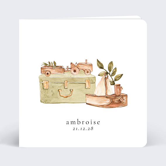 Faire part naissance Petit Aventurier Après 4