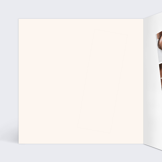 Faire part naissance Découpe Forêt Intérieur Gauche