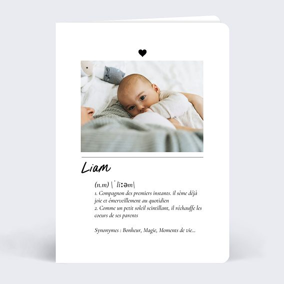 Faire part naissance Définition bébé