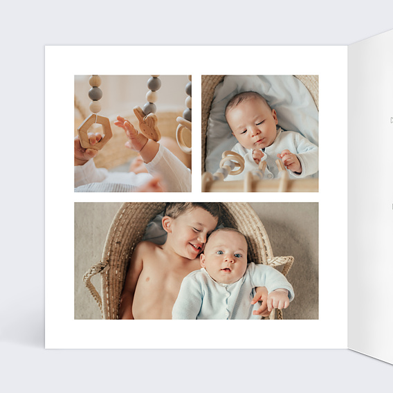 Faire part naissance Jungle Original Intérieur Gauche