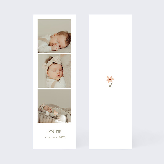 Faire part naissance Liberty Automne