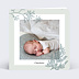Faire part naissance Botanique Simple