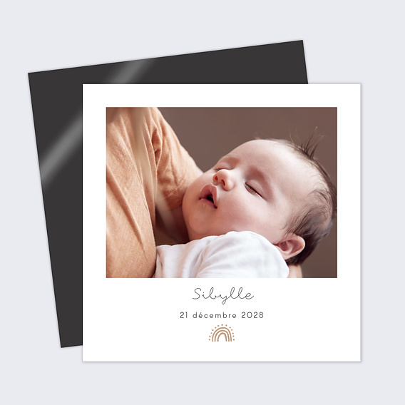 Faire part naissance Mini Rainbow