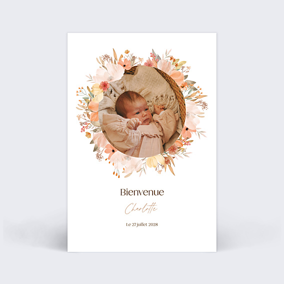 Faire-part Naissance Flower of fall