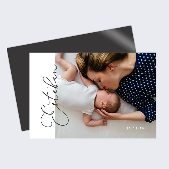 Faire part naissance Typographie