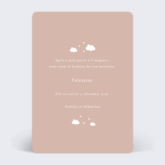 Faire-part Naissance Amour Infini