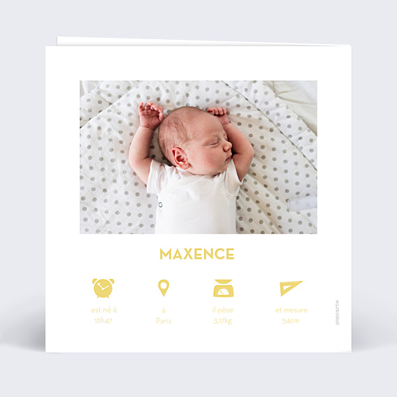 Faire-part Naissance Linge de bébé
