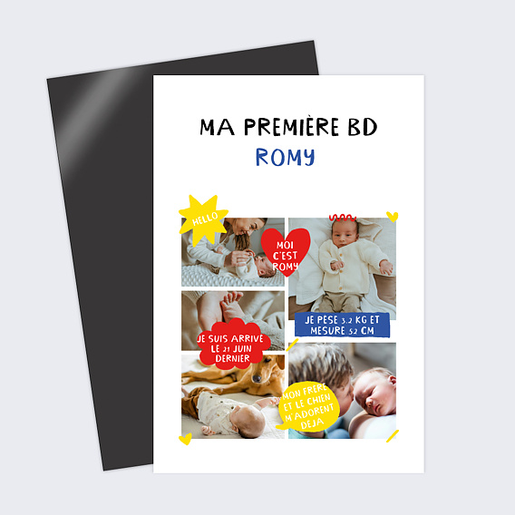 Faire part naissance BD de bébé