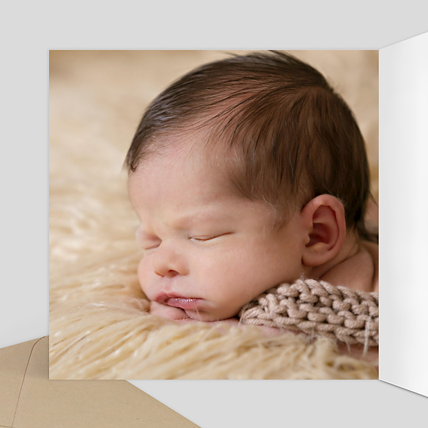 Faire-part Naissance Heureux Parents Intérieur Gauche