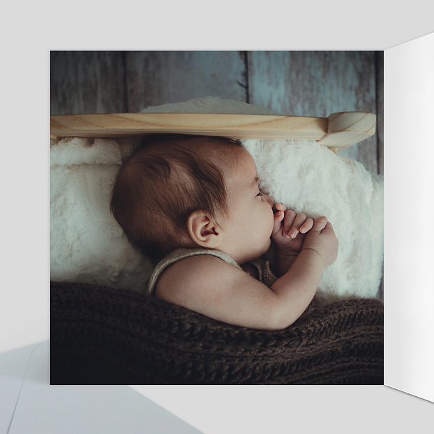 Faire-part Naissance Jolis Rêves Intérieur Gauche
