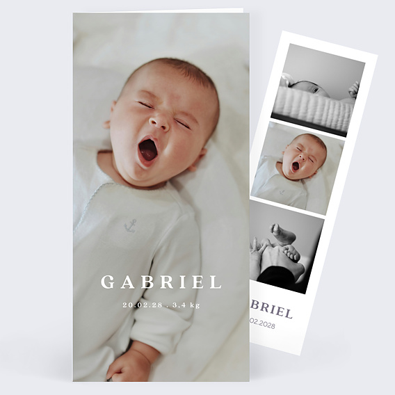 Faire-part Naissance Pleine Page