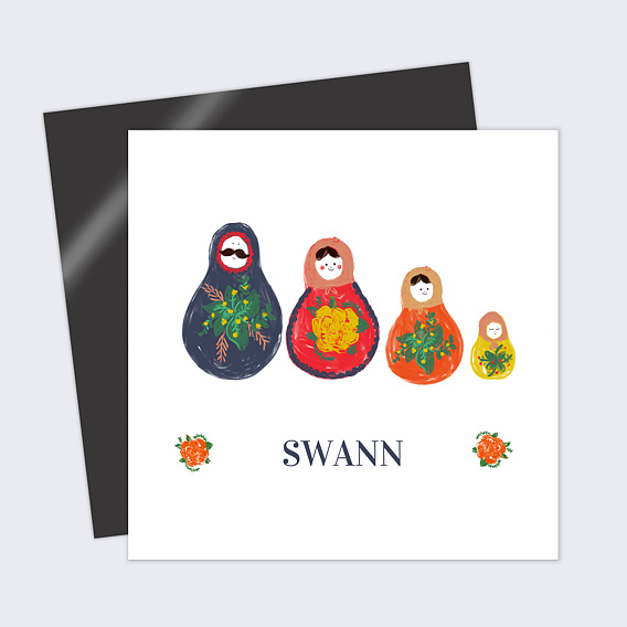 Faire part naissance Poupées Russes