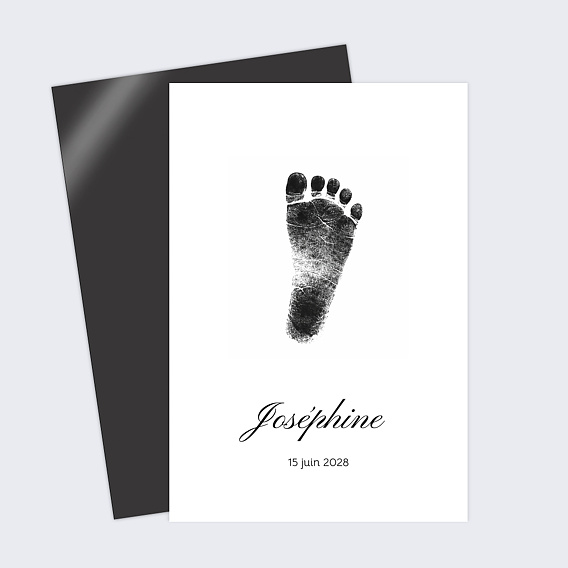 Faire part naissance Empreinte bébé
