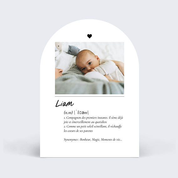 Faire part naissance Définition bébé