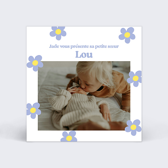 Faire-part Naissance Marguerite
