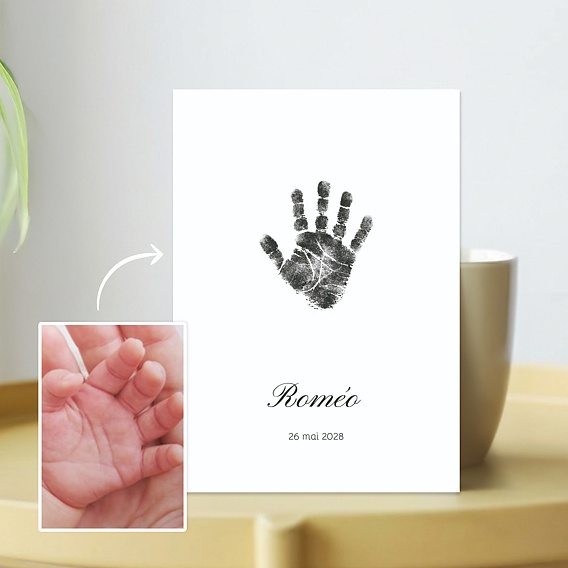 Faire part naissance Empreinte bébé Après 1
