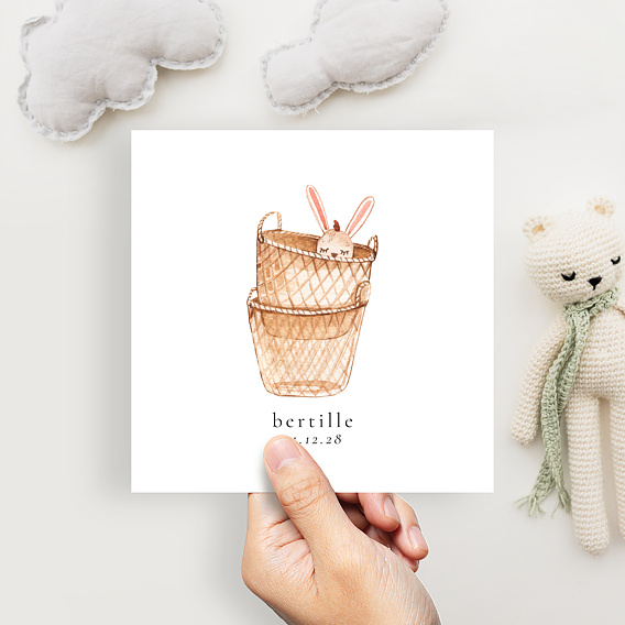 Faire part naissance Lapinou Après 4