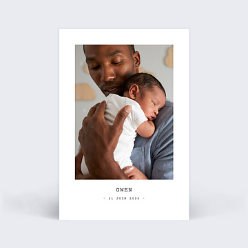 Faire-part de Naissance Virtuel Polaroid