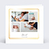 Faire part naissance Dorure Joli Cadre Recto