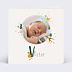 Faire part naissance Lettrine Jungle